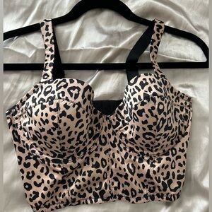 DKNY Animal Print Bustier Bra